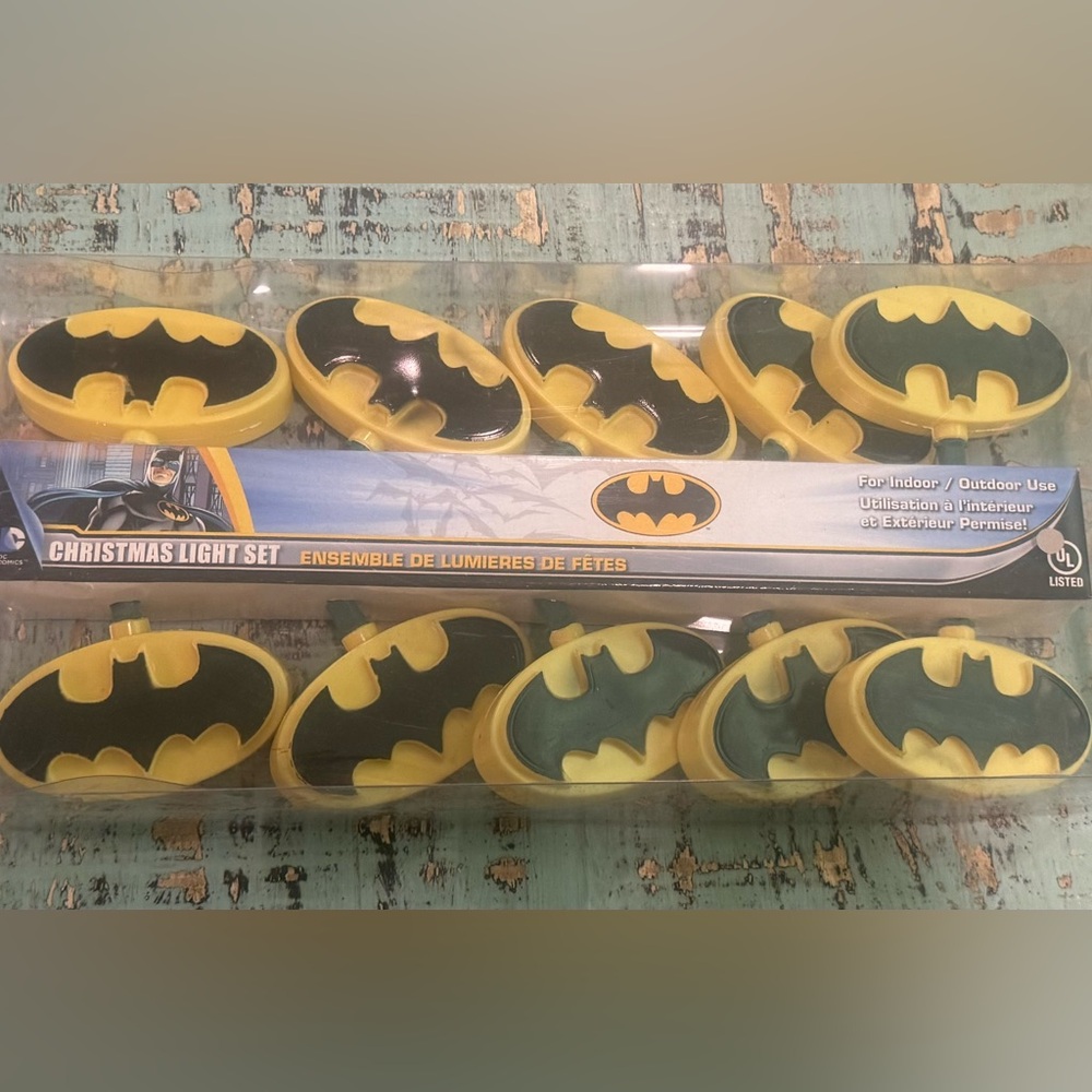 Kurt Adler Batman Yellow String Lights